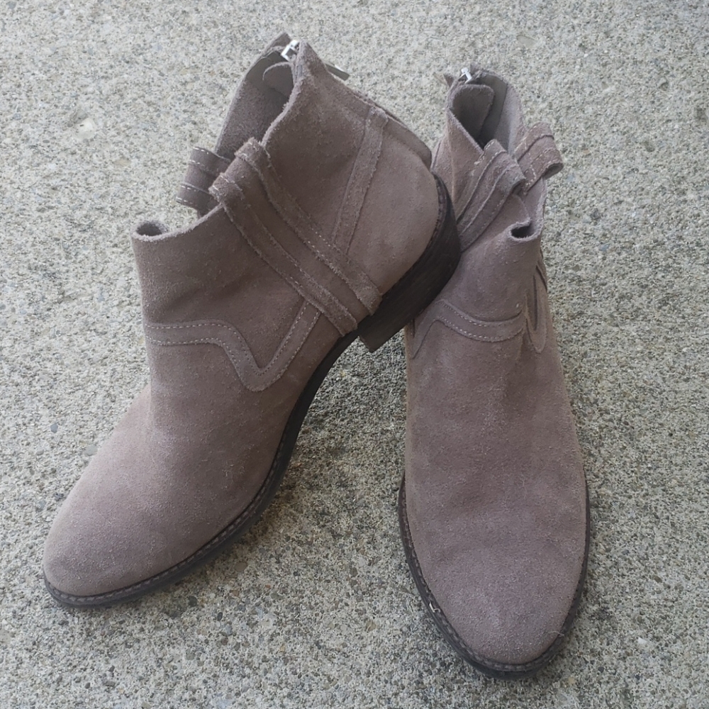 Tan booties